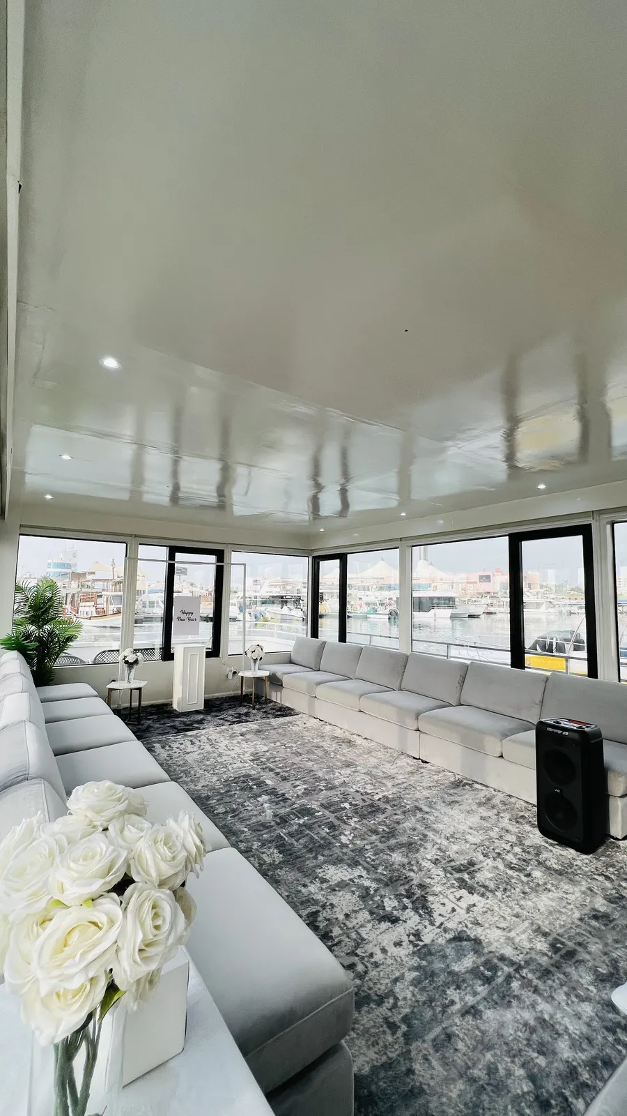 Spacious air-conditioned lounge