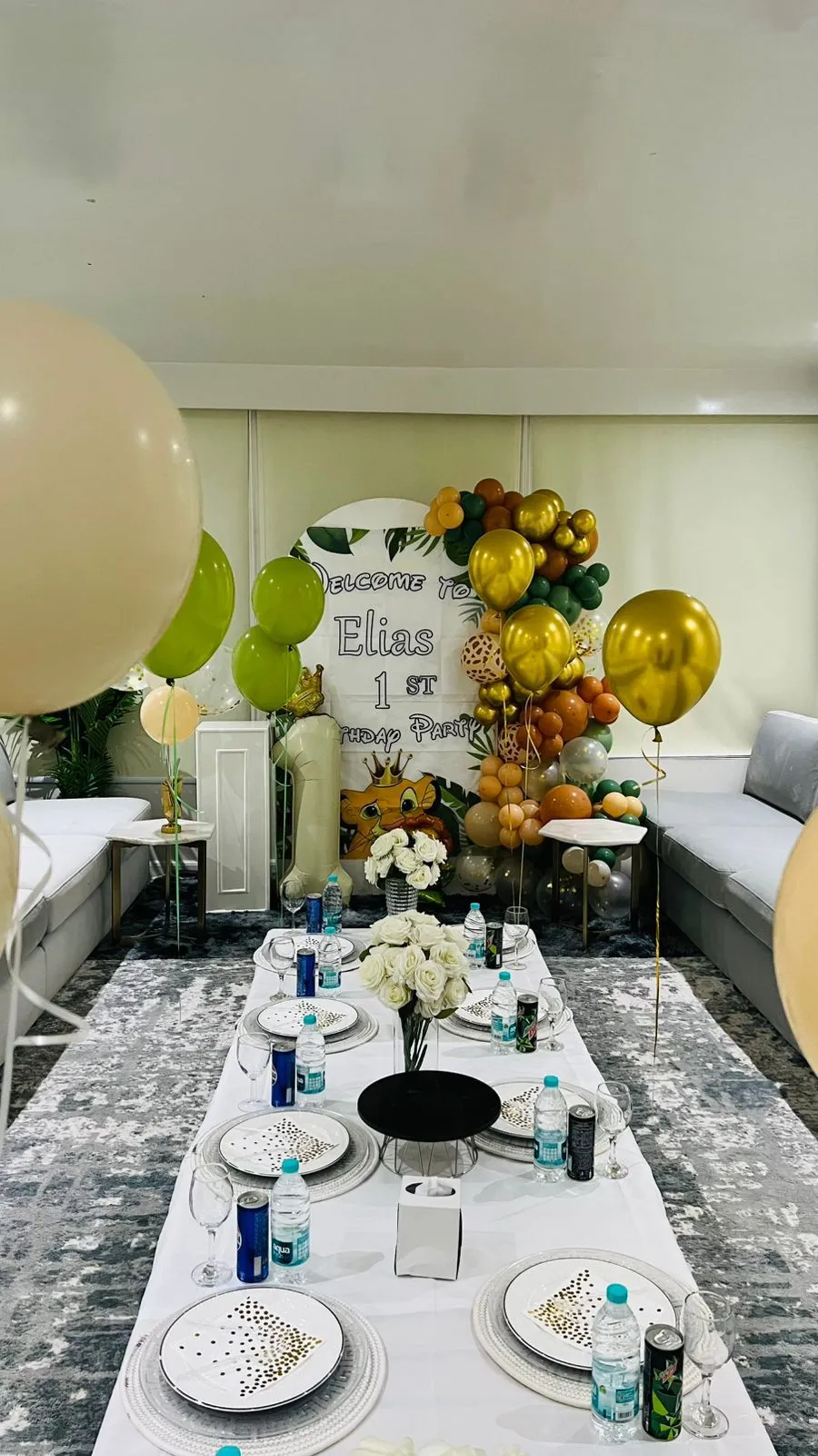 Private celebration setup