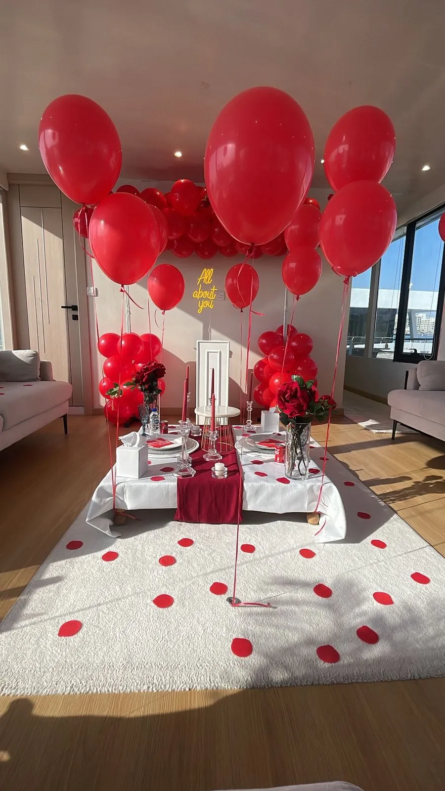 Styled celebration table